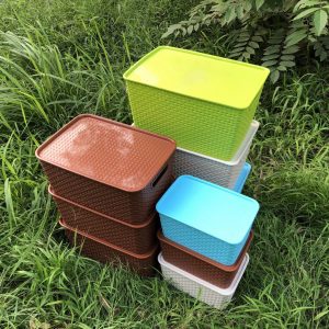 iỏ Đựng Đồ Bằng Nhựa Có Nắp Cao Cấp Kiểu Hàn Quốc Song Long